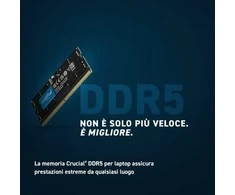 Nešiojamo kompiuterio atmintis Crucial Nešiojamojo kompiuterio atmintis - Samsung SODIMM 32GB DDR5 4800MHz