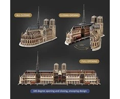 Puzzle CUBICFUN 3D dėlionė „Noterdamo katedra“
