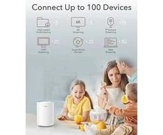 Maršrutizatorius NAMŲ SISTEMA WI-FI CUDY-M1200/2 2.4 GHz, 5 GHz, 300 Mbps + 867 Mbps CUDY