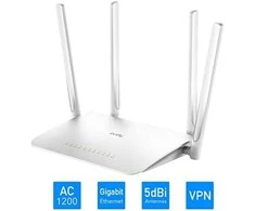 Belaidis Maršrutizatorius - Cudy WR1300 Dviejų Juostų Gigabit Ethernet Baltas