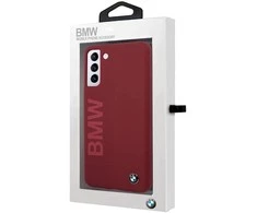 Samsung Galaxy S21 Plus BMW dėklas silikoninis Signature Logo (BMHCS21MSLBLRE) raudonos spalvos