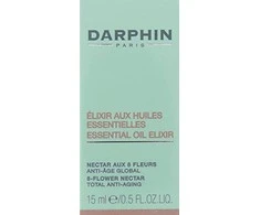 Darphin, eterinis aliejus Eliksyras - 8 žiedų nektaro aliejus, Omega 6, senėjimą stabdantis, dienos - nakties, aliejus, veidui - kaklui, 15 ml