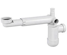 Sifonas Deante butelis Space Saver 5 / 4 "DN32 taupo erdvę su baltu plėtiniu (NHC 633K)