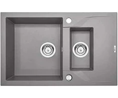 Deante granitinė virtuvinė plautuvė Deante Andante, ZQN_S513, Metallic pilkas