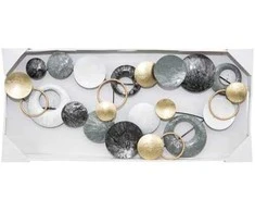 Atmosphera Sienų apdaila DECO, metalas, 93x43 cm, pilkai auksinis