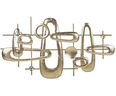 Beliani Sieninis dekoras MANGANESE Metalinis 50 cm auksinis