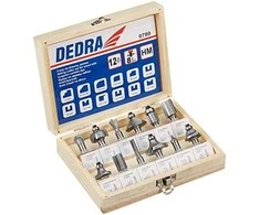 Dedra Rinkinys freza mediui 12 vnt 8mm