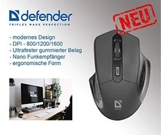 Optinė pelė - Defender Datum MB-345 1600DPI Juoda