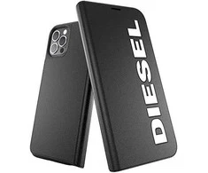 Dėklas Diesel Booklet Case Core Apple iPhone 12/12 Pro dėkals telefonui juodos ir baltos spalvos 42486