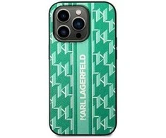 Karl Lagerfeld Karl Lagefeld dėklas, skirtas iPhone 14 Plus 6,7 KLHCP14MPGKLSKN žalios spalvos kietas dėklas , skirtas Monogram Stripe