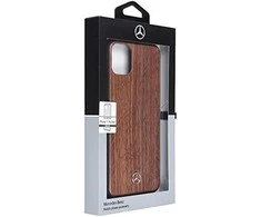 Mercedes Benz Apple iPhone 11 Pro Max Mercedes Hard dėklas Wood Line Walnut (MEHCN65VWOLB) rudos spalvos