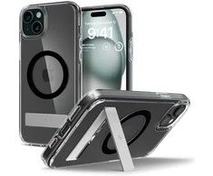 Spigen Ultra Hybrid S (MagFit) dėklas skirtas Apple iPhone 15 Plus, spalva - Juoda