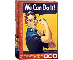 Eurographics Dėlionė 1000 vnt. - Rouzė kniedytoja (Rosie the Riveter)