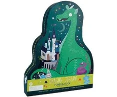 Dėlionė FLOSS &amp; ROCK - Spellbound 20pc "Dragon" Shaped Jigsaw with Shaped Box - (42P6327)