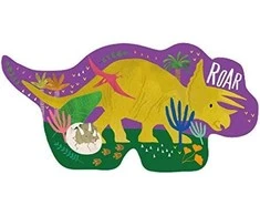 Dėlionė FLOSS &amp; ROCK - Dino 12pc Shaped Jigsaw with Shaped Box - (41P3663)