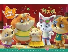 Dėlionė Lisciani Puzzle su rankena mini 24 44 Katės