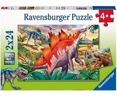 Ravensburger Dėlionė 2x24 vnt. - Dinozaurai
