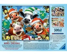 Ravensburger Dėlionė 500 vnt. - Linksmi Kalėdų gyvūnai