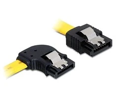 DELOCK Cable SATA 6Gb/s 30cm kairysis/tiesus metalinis