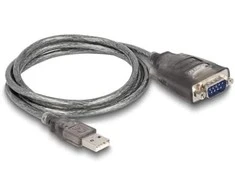 Delock Adapteris USB 2.0 Type-A iki 1 x serijinio RS-232 D-Sub 9 kontaktų kištukas 1 m