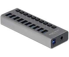 HUB USB Delock DELOCK išorės SuperSpeed USB laikiklis mit 10 Uostai + Schther