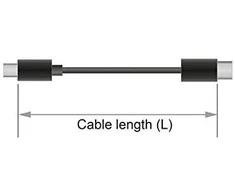 Kabelis Delock Jack 3.5mm - Jack 3.5mm 0.1m juoda (65896)