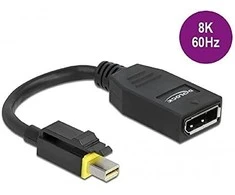 DELOCK Mini DisplayPort 1.4 į DisplayPort adapteris su fiksatoriumi 8K 60 Hz