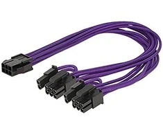 Delock Cable Power PCIe 6 kontaktų lizdas > 2 x 8 kontaktų vyriškas 30 cm