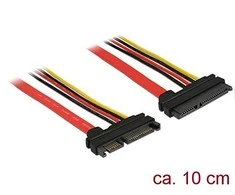 Delock kabelis SATA 6 Gb/s 22 kontaktų kištukas > SATA 22 kontaktų lizdas
