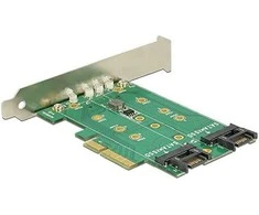 Maršrutizatorius „Delock“ PCIe 3.0 x4 valdiklis - 2x M.2 SATA (89518)