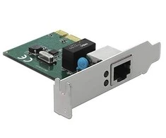 DELOCK Gigabit LAN 1x RJ45 + žemo profilio Delock