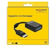 DELOCK Adapteris DP-St > VGA-Bu 22.5cm juodas
