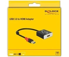 USB adapteris Delock USB - HDMI Juodas (62736)