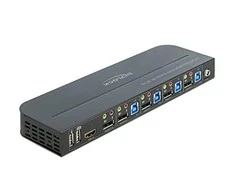 DELOCK DisplayPort 1.4 KVM jungiklis 8K 30Hz su USB 3.0 ir garsu