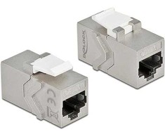 Delock DELOCK Keystone Modul RJ45 Buchse zu RJ45 Buchse Cat.6A