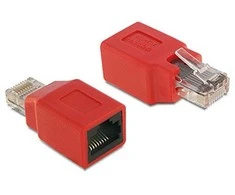 DELOCK NICz RJ45 Crossover Adapt. Bu-St kompaktiškas