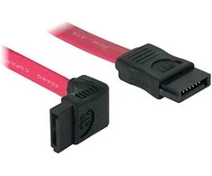 DELOCK SATA-Kabelis SATA -> SATA up St/St 0.50m raudona