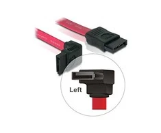 DELOCK SATA-Kabelis SATA -> SATA up St/St 0.50m raudona
