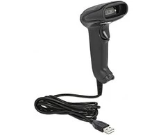 Delock USB brūkšninių kodų skaitytuvas 1D ir 2D su prijungimo kabeliu – vokiška versija