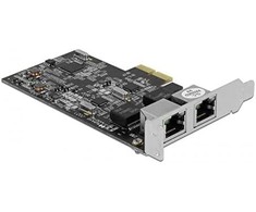 Delock PCI Express x2 kortelė su 2 x RJ45 2,5 Gigabit LAN RTL8125