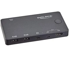 Delock HDMI / USB-C™ KVM jungiklis 4K 60 Hz su USB 2.0