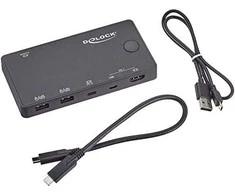 Delock HDMI / USB-C™ KVM jungiklis 4K 60 Hz su USB 2.0