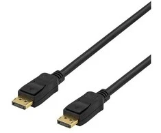 DELTACO „DisplayPort“ kabelis, 5 m, 4K UHD, DP 1.2, juodas DP-1050D