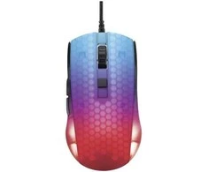 Deltacoimp Pusiau permatoma DELTACO GAMING žaidimų pelė, DM310, RGB, itin lengva, juoda / GAM-144