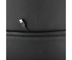 Žaidimų kėdė Deltaco GAM-080 Gaming Chair, PU oda, su RGB pašvietimu, Juoda
