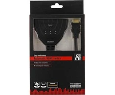 DELTACO 3 prievadų HDMI Pigtail jungiklis / HDMI-7001