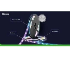 Bikuva.lt Deltaco SMART HOME lauko išmanioji LED juostelė, RGB, 10m / SH-LS10M