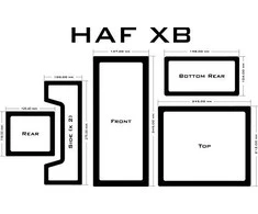 Demciflex Dust Filter Set Cooler Master HAF XB