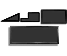 Demciflex dulkių filtrų rinkinys NZXT Switch 810 - juodas/juodas