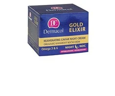 Dermacol Gold Eliksyras Night Skin Kreminis moterims, 50 ml